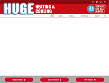 Tablet Screenshot of hugeheating.com